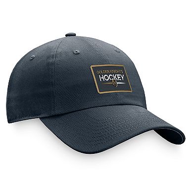 Women's Fanatics Branded  Charcoal Vegas Golden Knights Authentic Pro Rink Adjustable Hat