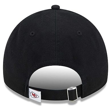Women's New Era Black Kansas City Chiefs Main Core Classic 2.0 9TWENTY Adjustable Hat