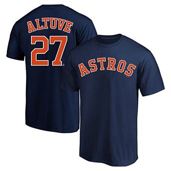 Men's Profile Jose Altuve Navy Houston Astros Big & Tall Name & Number T-Shirt