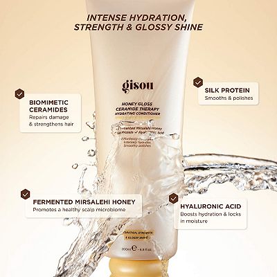 Gisou Honey Gloss Ceramide Therapy Hydrating Shampoo & Conditioner Duo