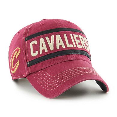 Men's '47 Wine Cleveland Cavaliers Quick Snap Clean Up Adjustable Hat