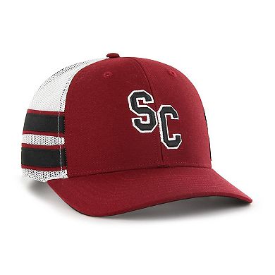 Men's '47 Garnet South Carolina Gamecocks Straight Eight Adjustable Trucker Hat