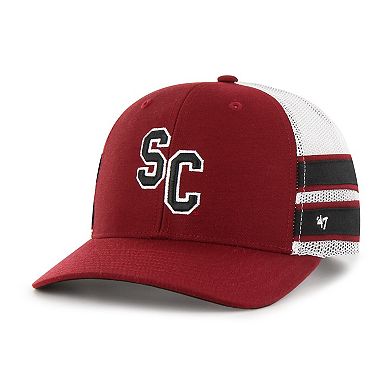 Men's '47 Garnet South Carolina Gamecocks Straight Eight Adjustable Trucker Hat