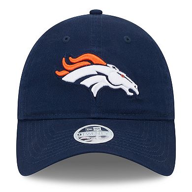 Women's New Era Navy Denver Broncos Main Core Classic 2.0 9TWENTY Adjustable Hat