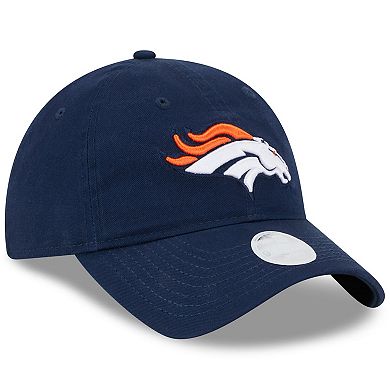 Women's New Era Navy Denver Broncos Main Core Classic 2.0 9TWENTY Adjustable Hat
