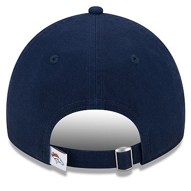 Women's New Era Navy Denver Broncos Main Core Classic 2.0 9TWENTY Adjustable Hat