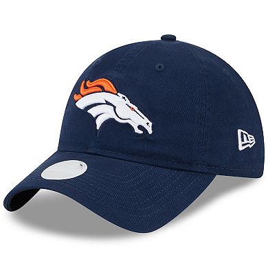 Women's New Era  Navy Denver Broncos  Main Core Classic 2.0 9TWENTY Adjustable Hat