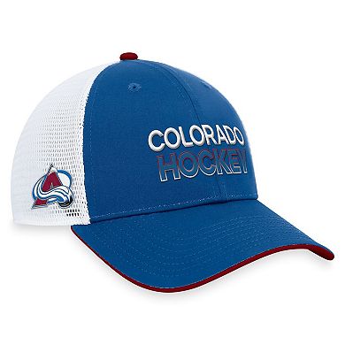 Fanatics Men's Burgundy/Blue Colorado Avalanche Authentic Pro A-Frame Rink Adjustable Hat - Macy's
