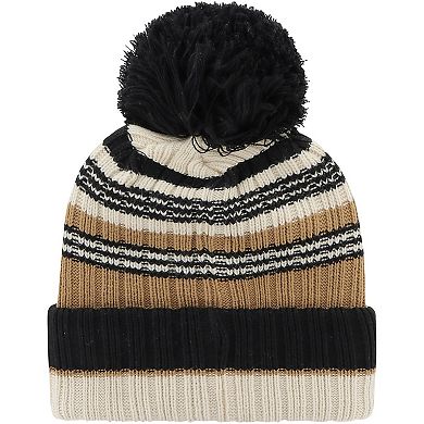 Women's '47 Khaki Kentucky Wildcats Barista Cuffed Knit Hat with Pom