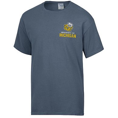 Men's Comfort Wash Steel Michigan Wolverines Vintage Logo T-Shirt