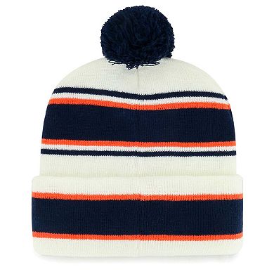 Youth '47 White Denver Broncos Stripling Cuffed Knit Hat with Pom