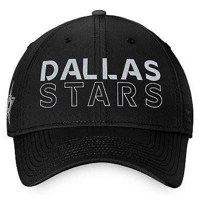 Men's Fanatics Branded Black Dallas Stars Authentic Pro Road Flex Hat