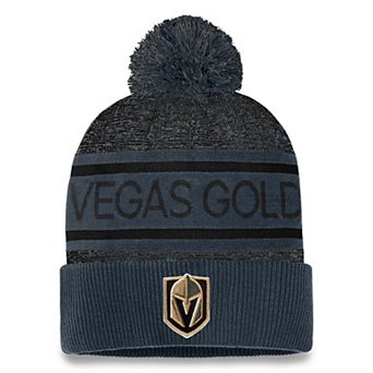 Men's Fanatics Branded Gray Vegas Golden Knights Authentic Pro Cuffed Knit Hat with Pom