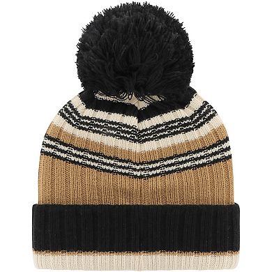 Women's '47 Khaki Alabama Crimson Tide Barista Cuffed Knit Hat with Pom