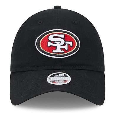 Women's New Era Black San Francisco 49ers Main Core Classic 2.0 9TWENTY Adjustable Hat