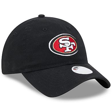 Women's New Era Black San Francisco 49ers Main Core Classic 2.0 9TWENTY Adjustable Hat