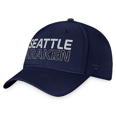 Men's Fanatics Branded  Deep Sea Blue Seattle Kraken Authentic Pro Road Flex Hat