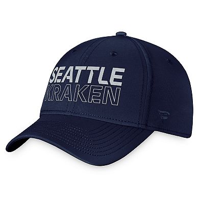 Men's Fanatics Branded Deep Sea Blue Seattle Kraken Authentic Pro Road Flex Hat