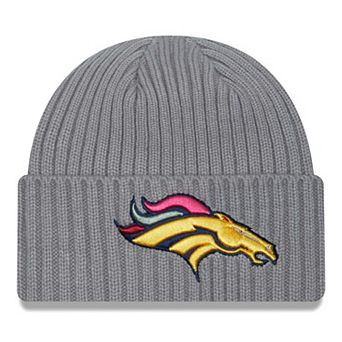 Men's New Era Gray Denver Broncos Color Pack Multi Cuffed Knit Hat