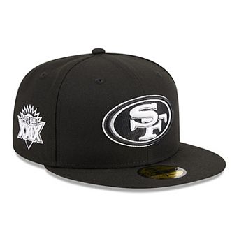Men's New Era Black San Francisco 49ers Main Patch 59FIFTY Fitted Hat