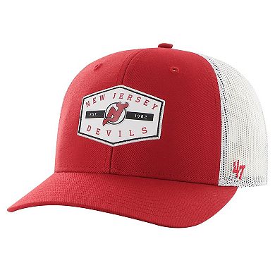 Men's '47 Red New Jersey Devils Convoy Trucker Adjustable Hat
