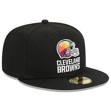 Men's New Era  Black Cleveland Browns 2023 NFL Crucial Catch 59FIFTY Fitted Hat
