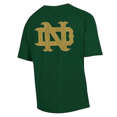 Men's Comfort Wash Green Notre Dame Fighting Irish Vintage Logo T-Shirt