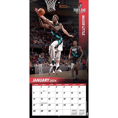 Portland Trail Blazers 2024 12'' x 12'' Team Wall Calendar