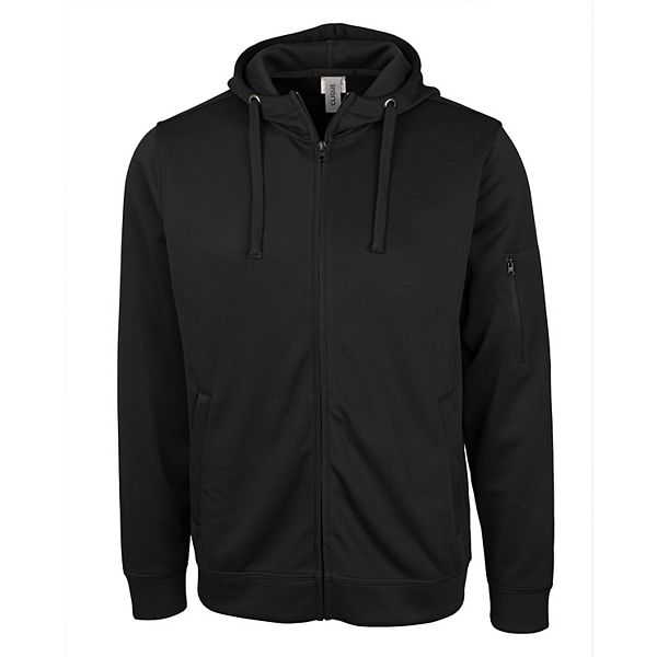 Clique Men's Basic Full Zip Hoodie - Black, 3XL, Soft Anti-Pilling Fabric
