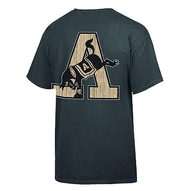 Men's Comfort Wash Charcoal Army Black Knights Vintage Logo T-Shirt