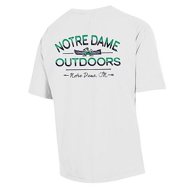 Men's Comfort Wash White Notre Dame Fighting Irish Great Outdoors T-Shirt
