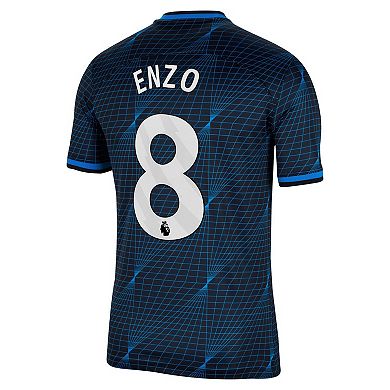 Men's Nike Enzo Fernández Navy Chelsea 2023/24 Away Stadium Replica Player Jersey