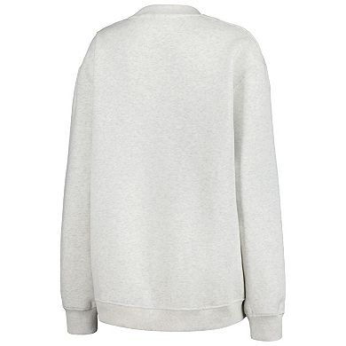 Women's Established & Co. Ash Michigan State Spartans Logo Pullover Sweatshirt