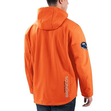 Men's G-III Sports by Carl Banks Orange Denver Broncos Soft Shell Full-Zip Hoodie Jacket