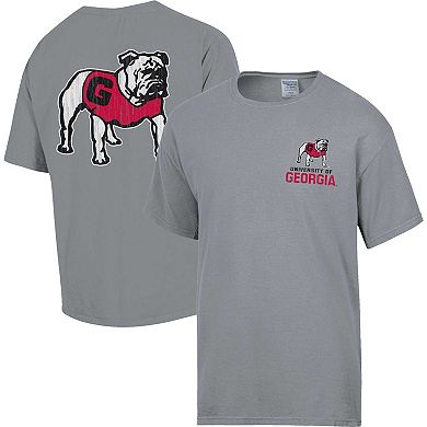 Men's Comfort Wash Graphite Georgia Bulldogs Vintage Logo T-Shirt