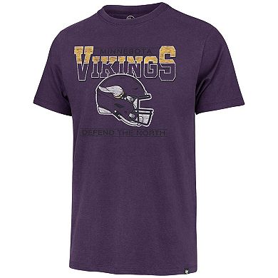 Men's '47 Purple Minnesota Vikings Time Lock Franklin T-Shirt