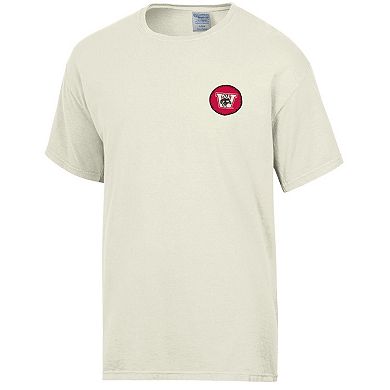 Men's Comfort Wash Cream Wisconsin Badgers Camping Trip T-Shirt