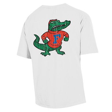 Men's Comfort Wash White Florida Gators Vintage Logo T-Shirt