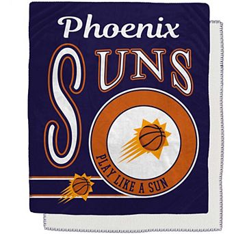 Phoenix Suns 50" x 60" Retro Emblem Flannel Fleece Sherpa Blanket