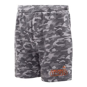 Men's Concepts Sport Charcoal Cincinnati Bengals Biscayne Camo Shorts