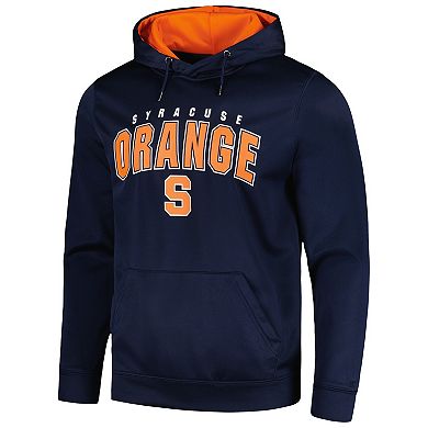Men's Colosseum Navy Syracuse Orange Resistance Pullover Hoodie