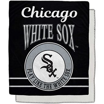 Chicago White Sox 50" x 60" Retro Emblem Flannel Fleece Sherpa Blanket