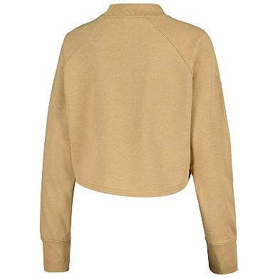 Women's Tan Kentucky Wildcats Raglan Cropped Sweatshirt & Sweatpants Set