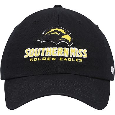 Men's '47 Black Southern Miss Golden Eagles Vintage Clean Up Adjustable Hat