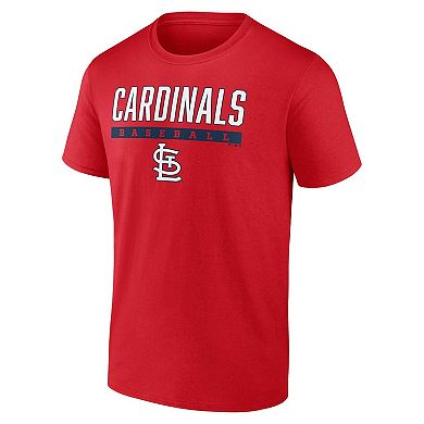 Men's Fanatics Branded Red St. Louis Cardinals Power Hit T-Shirt