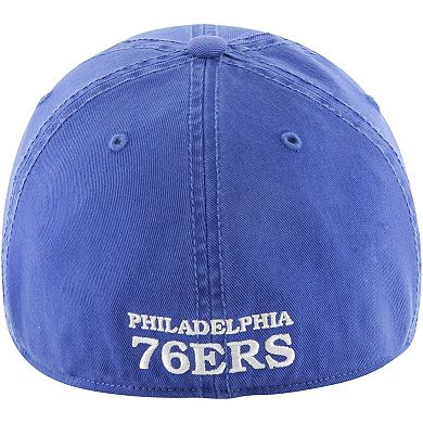 Men's '47 Royal Philadelphia 76ers Alternate Logo Classic Franchise Fitted Hat