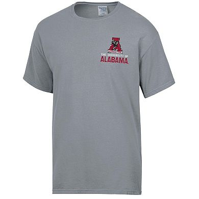 Men's Comfort Wash Graphite Alabama Crimson Tide Vintage Logo T-Shirt