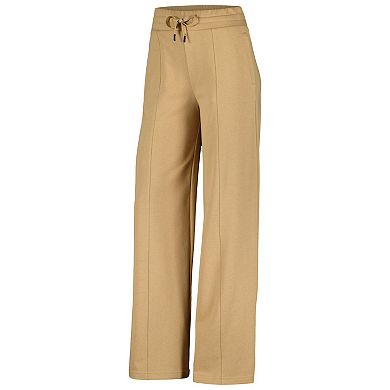 Women's Tan Michigan State Spartans Raglan Cropped Sweatshirt & Sweatpants Set