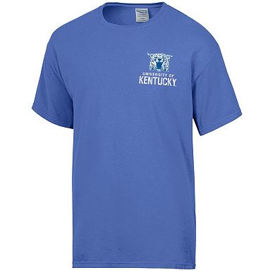 Men's Comfort Wash Royal Kentucky Wildcats Vintage Logo T-Shirt