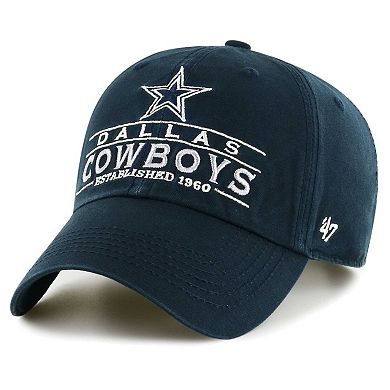 Men's '47  Navy Dallas Cowboys Vernon Clean Up Adjustable Hat